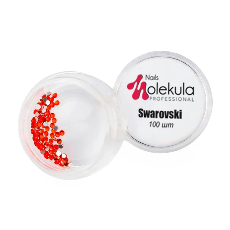Декор для нігтів Nails Molekula Professional Камінці Swarovski 3 червоні, 100 шт (SW08)