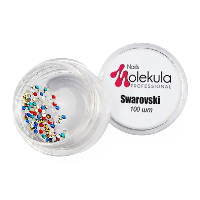 Декор для нігтів Nails Molekula Professional Камінці Swarovski 4 мікс, 100 шт (SW13)