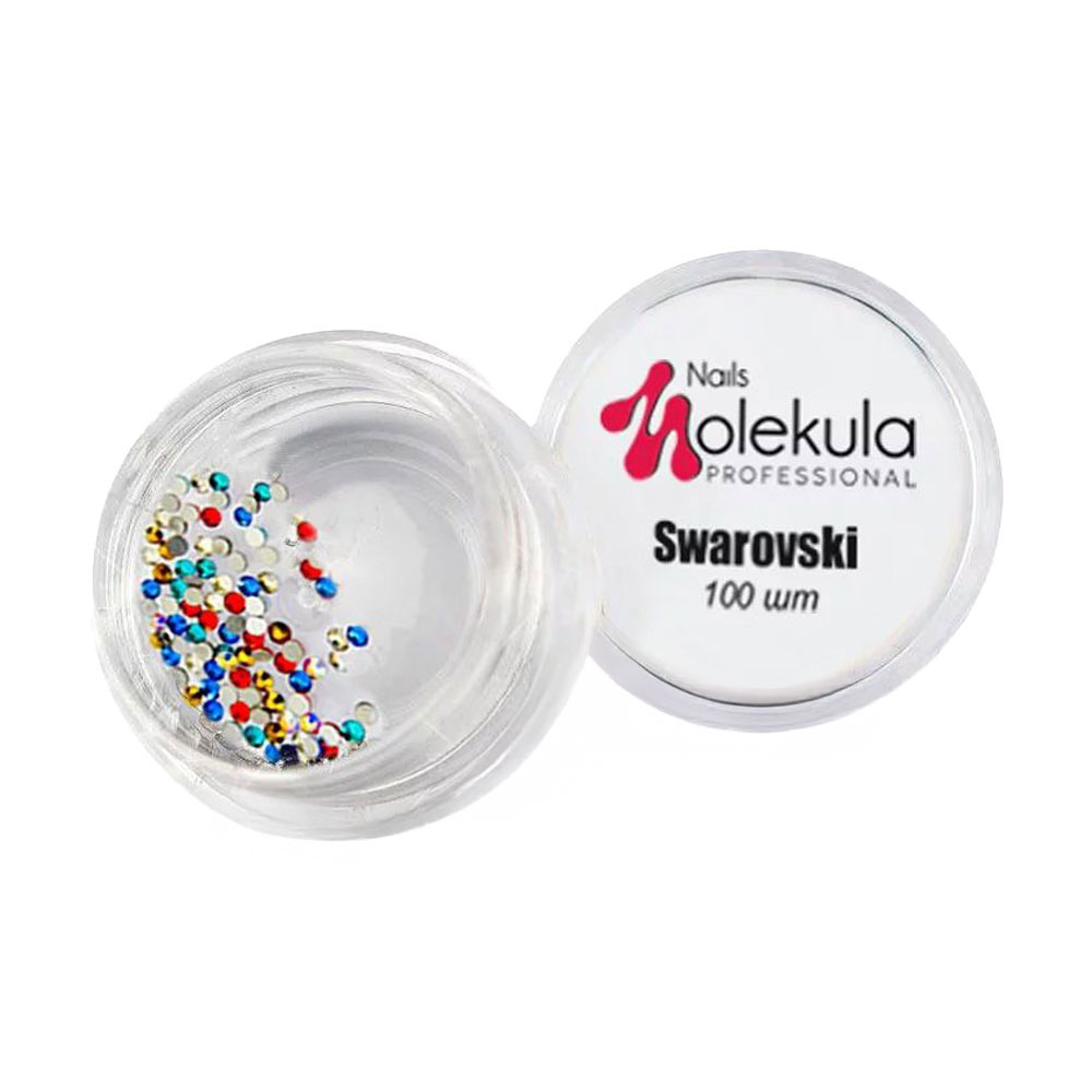 Декор для нігтів Nails Molekula Professional Камінці Swarovski 5 мікс, 100 шт (SW17)